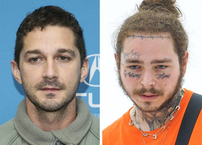 „Összeesküvés-elmélet: Shia LaBeouf kiábrándult a filmezés világából és néhány év szünet után Post Malone-ként tért vissza."