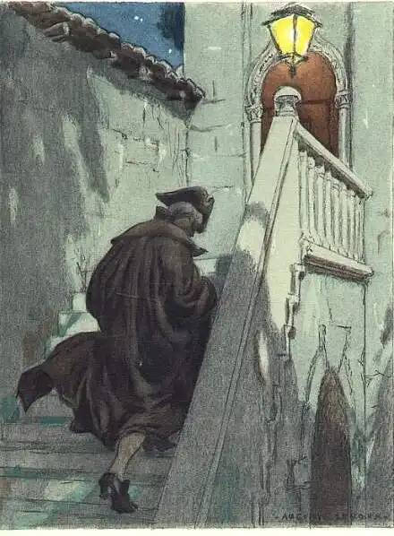 Auguste Leroux illusztrációja Casanova "Életem története" című könyvéhez