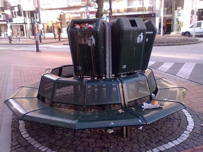 Hangulatos utcai padok Belgiumban.