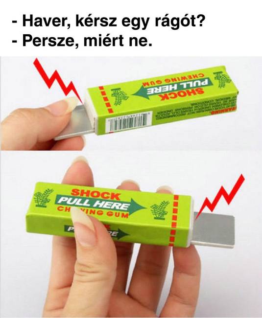 Ha valaki önként kínált meg a rágójából, akkor biztosra vehetted, hogy megrázó élményben lesz részed.