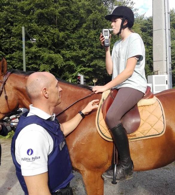 A belga rendőrök szigorúak és nem kivételeznek.