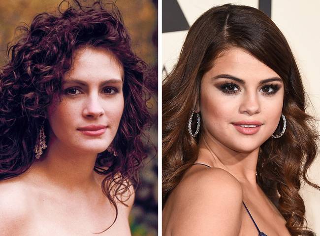 Julia Roberts és Selena Gomez, 24 évesen