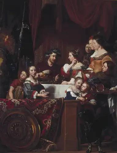 Jan de Bray, „Antonius és Kleopátra lakomája”, 1669.