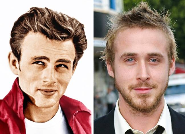 James Dean és Ryan Gosling 24 évesen.