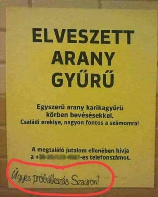 Valaki szerencsére átlátott a szitán!
