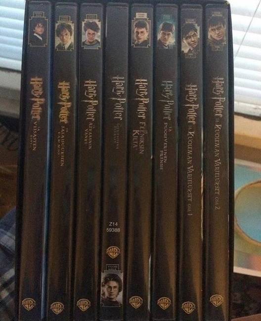 Harry Potter DVD-gyűjtemény.