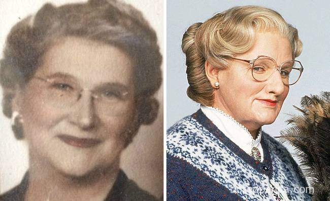 „A barátnőm dédanyja épp úgy nézett ki, mint Mrs. Doubtfire.”