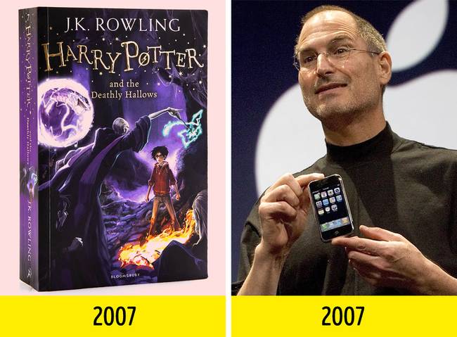 Ugyanabban az évben jelent meg az első iPhone, mint amikor az utolsó Harry Potter könyv.