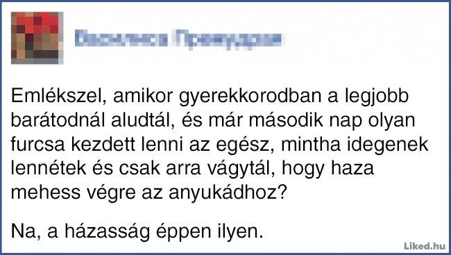 Egy házasságból már nem olyan könnyű hazamenni.