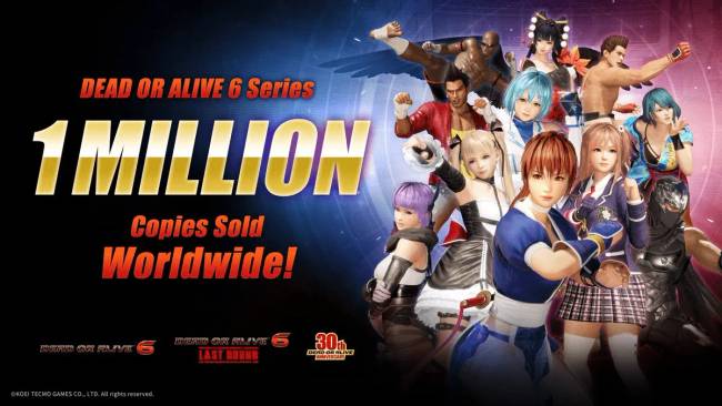 Már több mint egymillió példányban kelt el a Dead or Alive 6
