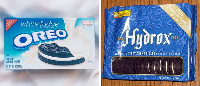 Oreo és Hydrox.