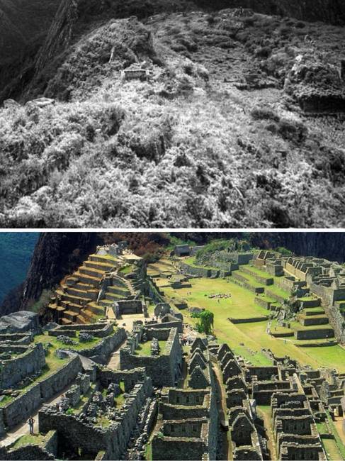 Machu Picchu, Peru - 1911 és 2016.