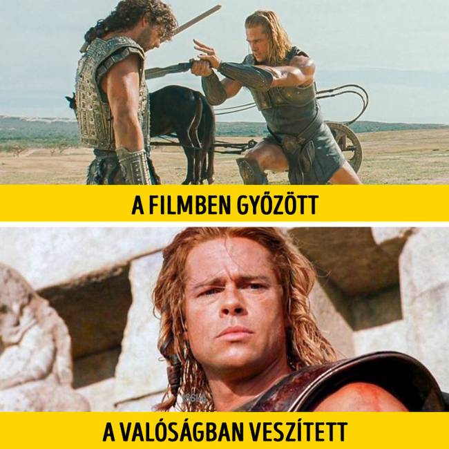 Ha a Trója című filmben Hector és Achilles valóban harcoltak volna, Brad Pitt hőse veszített volna.