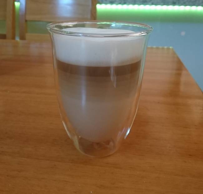 „Csodálatos színátmenet lett a kávéban, amit ma készítettem."