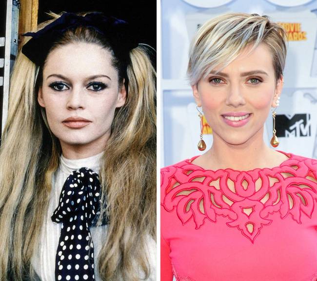 Brigitte Bardot és Scarlett Johansson, 31 évesen
