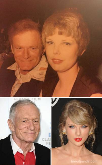 „A nagymamám és az apukája ezen a fotón épp úgy néz ki, mint Hugh Hefner és Taylor Swift."