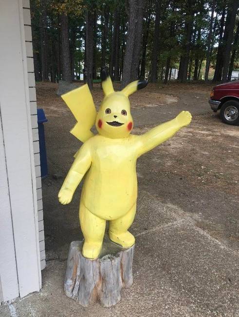 Hátborzongató Pikachu Arkansasból.
