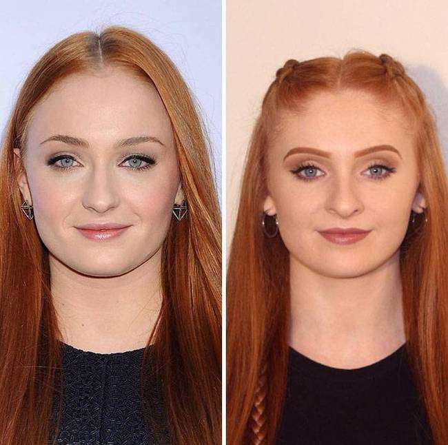 Sophie Turner és a dublőrje.