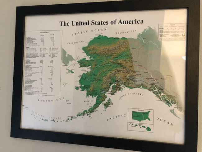 Az Amerikai Egyesült Államok alaszkai perspektívával.