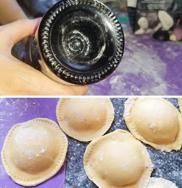 „Egy boros palack alja nagyszerű ravioli-nyomó."