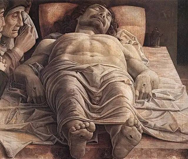 Mi a baj Mantegna „A halott Krisztus siratása” című festményével?