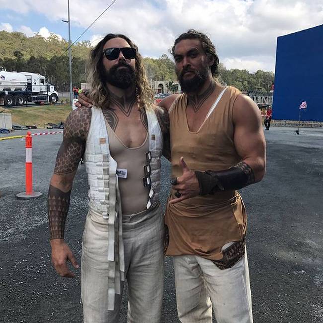 Jason Momoa és kaszkadőre, Kim Fardi