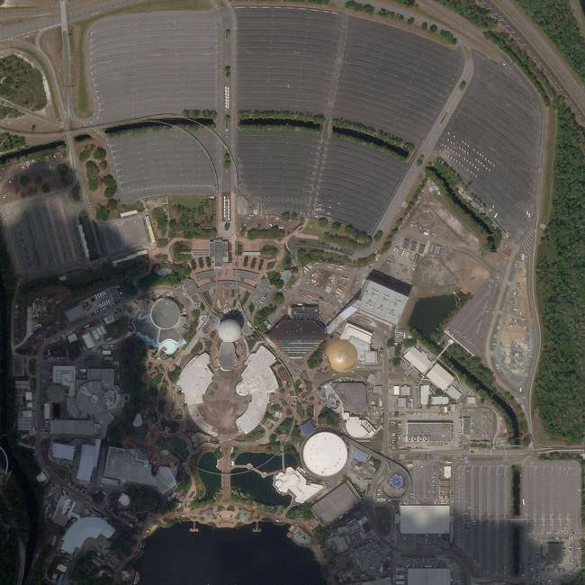 Disney-vidámparkba - Epcot, Florida.