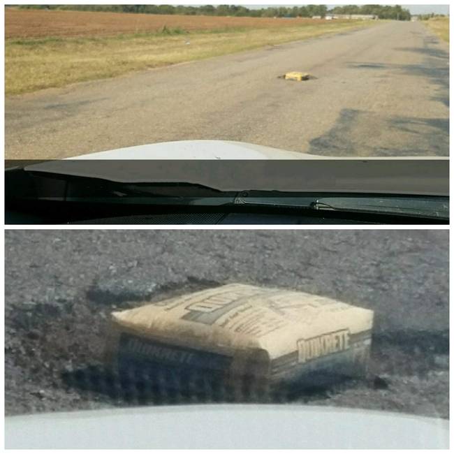 Ez is egy módja a kátyúzásnak.