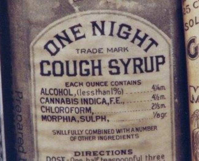 1934: Amerika betiltja a hosszú éveken át kapható köhögés elleni szirupját, mivel hatástalannak ítélték. Összetevők: alkohol, kannabisz, kloroform és morfin-szulfát. Azért ezek elég hatásosnak tűnnek...😃