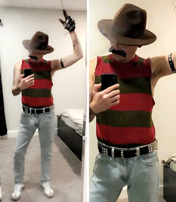 Egyszerű és eredeti: Freddie Mercury-Krueger.