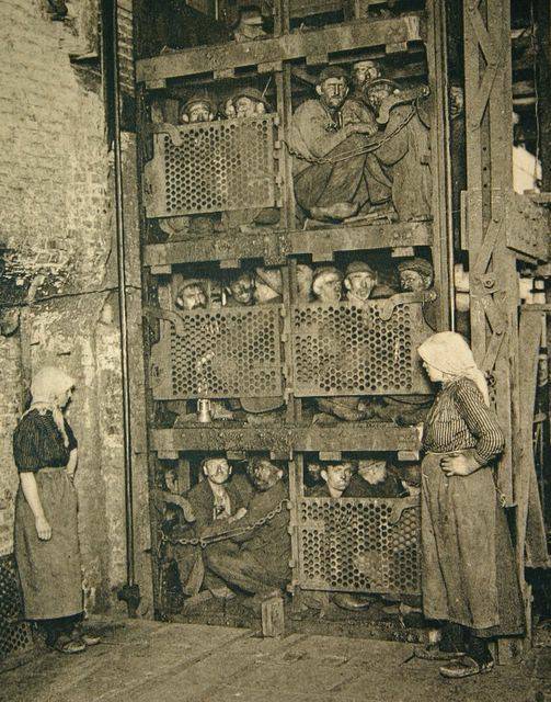 Belga bányászok 1900-ban.