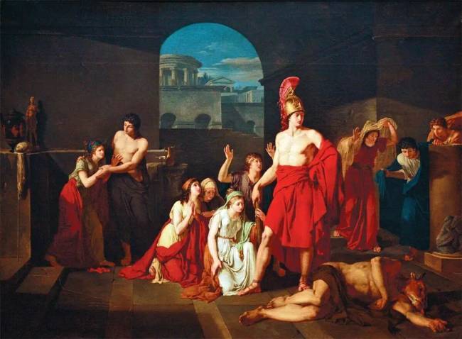 Charles-Édouard Chaise, „Győzelem Minótaurosz felett”, 1791.
