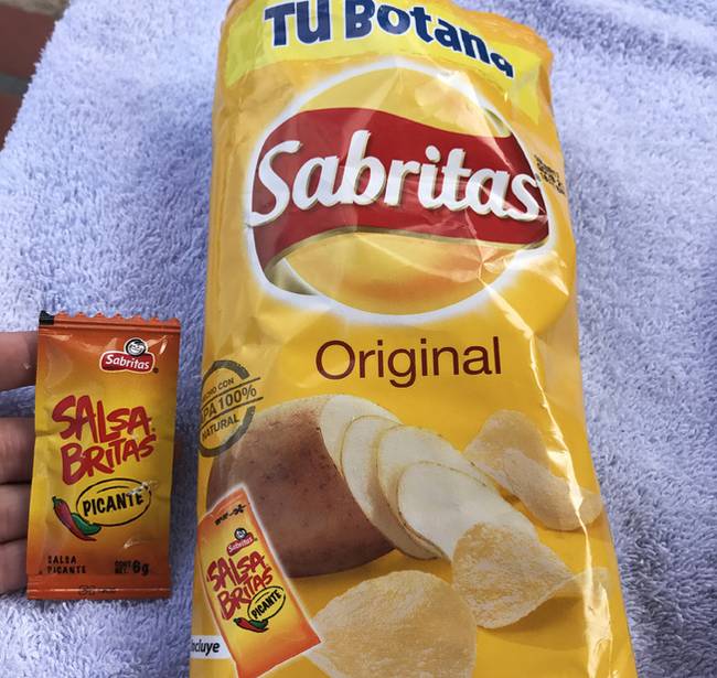 Mexikóban a chipseket külön salsa szósszal árulják.