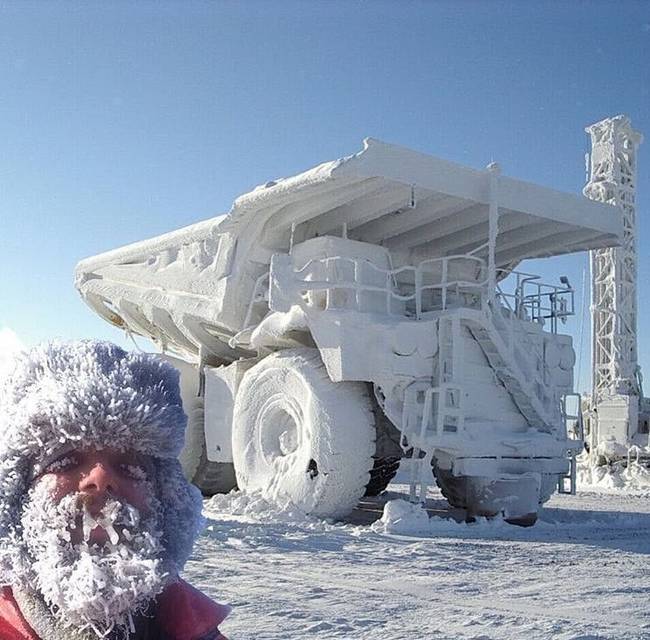 Kőkemény orosz tél.
