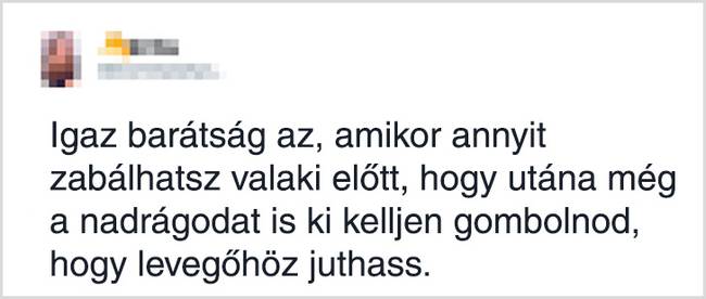 Az legjobb barátok mindig együtt híznak.