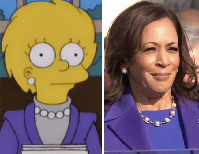 Kamala Harris lila ruhája.