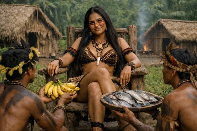 A brazil Mekranoti törzsben a nők csak cserekereskedelem útján „kommunikálnak” a férfiakkal – ajándékok a kunyhójukba való belépés jogáért cserébe