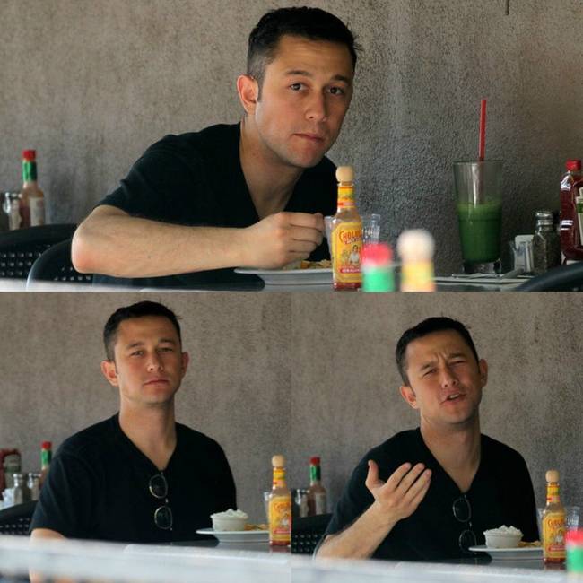 Joseph Gordon-Levitt szeretne békében enni egyet.