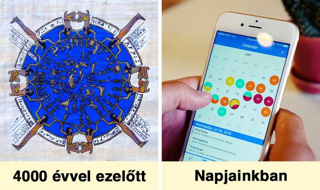Az ókori egyiptomiak naptára 360 munkanapból és 5 szabadnapból állt.