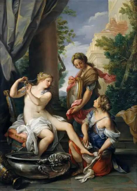 Giuseppe Bartolomeo Chiari „Betsabé a fürdőjében”, XVII. század