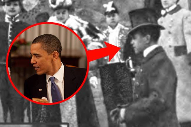 Ez a kalapos úriember oldalról kiköpött Barack Obama.