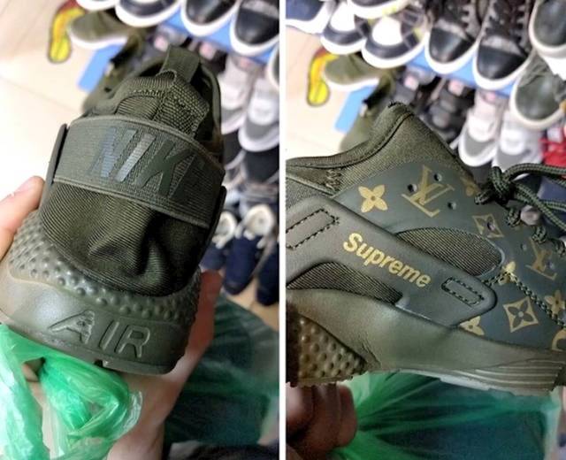 „Találtam egy cipőt azoknak, akik nem tudják eldönteni, hogy Louis Vuitton, Nike vagy Supreme cipőt vegyenek.”