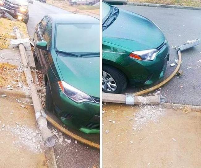 A sors nagyon kegyes volt ennek az autónak a tulajához.
