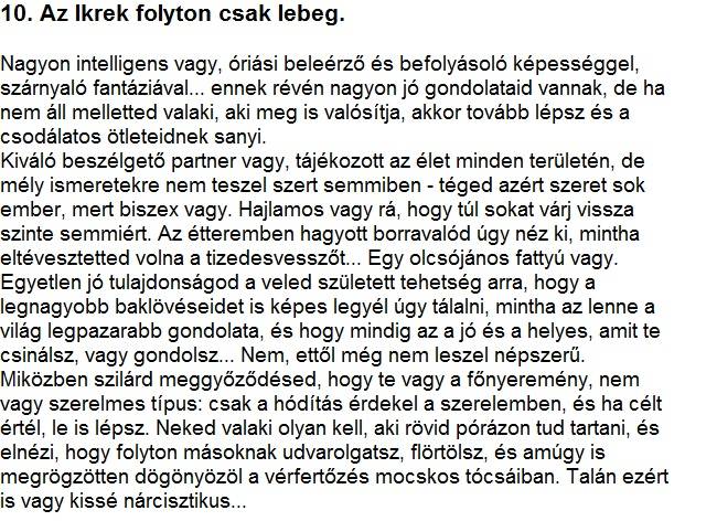 Bunkó horoszkóp: egy horoszkóp, ami garantáltan mindenkit vérig sért