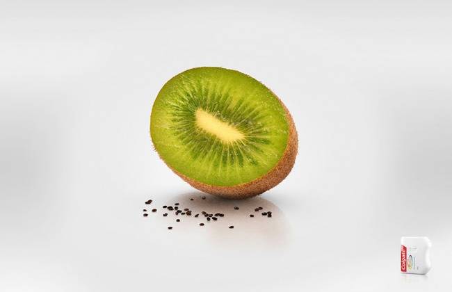 A kivi mag sem jelent már többet gondot… – Colgate fogselyem reklám.