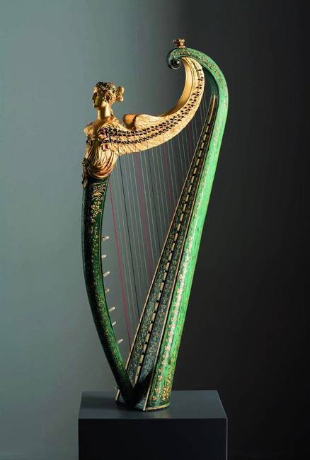 Ír hárfa, 1820-ból.