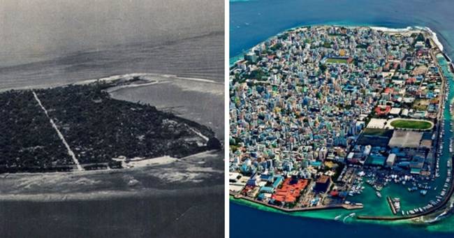 Malé - a Maldív-szigetek fővárosa (1960-as évek és most)