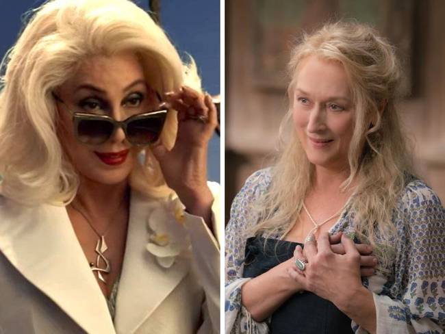 Cher és Meryl Streep a Mamma Mia! 2-ben.