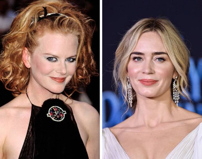 Nicole Kidman és Emily Blunt, 34 évesen