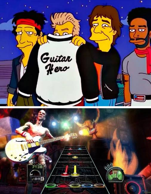 Guitar Hero videojáték.